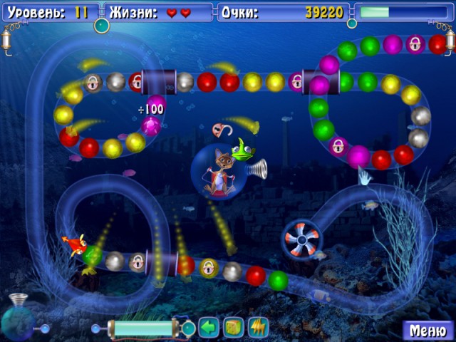 Скриншот №3. Подводное приключение Сприлл 