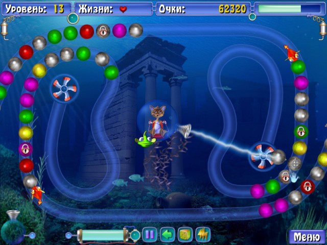 Скриншот №4. Подводное приключение Сприлл 