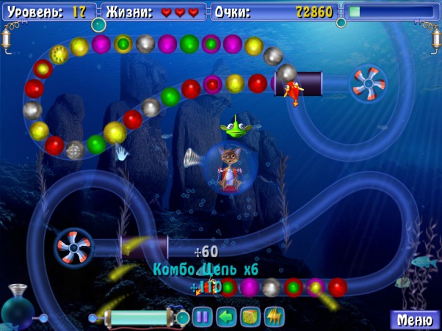 Скриншот №5. Подводное приключение Сприлл 