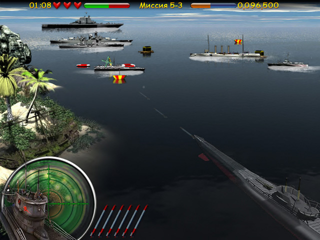 Скриншот №6. Морской бой Подводная война