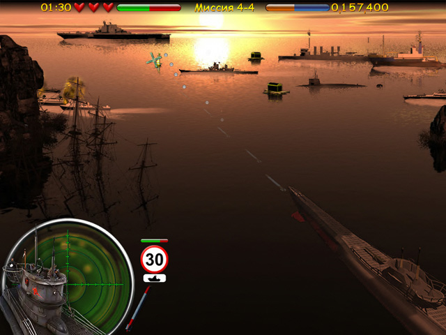 Скриншот №7. Морской бой Подводная война